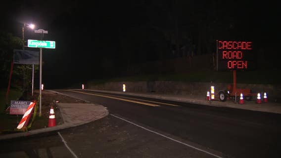 Cascade Road reopens after years of work