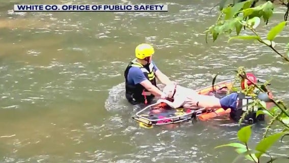 Video: Dog saved from Chattahoochee River in White County