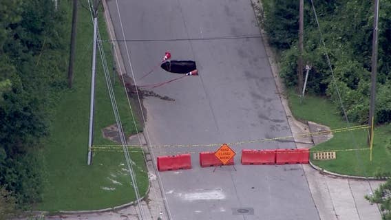 Road closed in Stone Mountain area because of hole, officials say