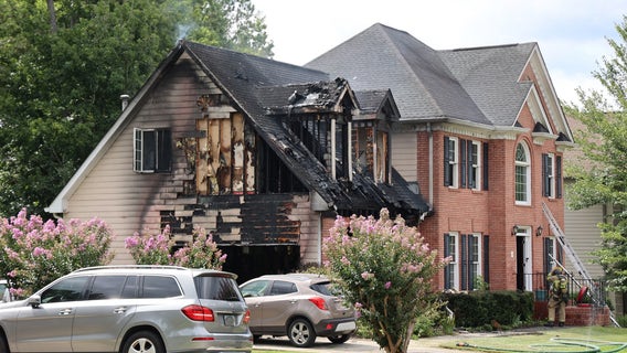 Accidental fire damages home in Suwanee neighborhood