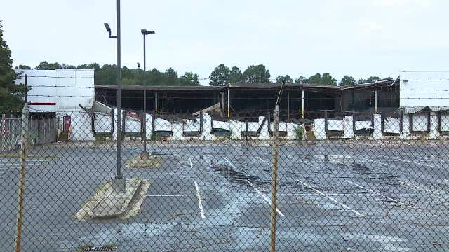 Heavy rain causes roof collapse at former movie studio in Atlanta