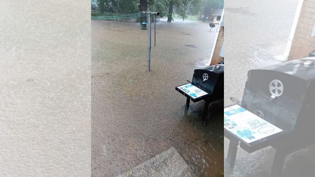 Covington apartment complex evacuated after retention pond floods