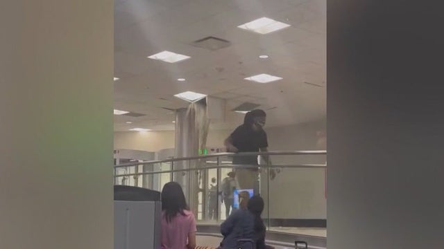 Ceiling leak briefly closes checkpoint at Atlanta airport