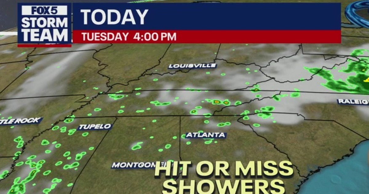 Metro Atlanta Weather: Spotty showers possible on Tuesday | FOX 5 Atlanta