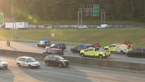 Deadly pedestrian crash sparks chain reaction crash on I-285 in DeKalb County