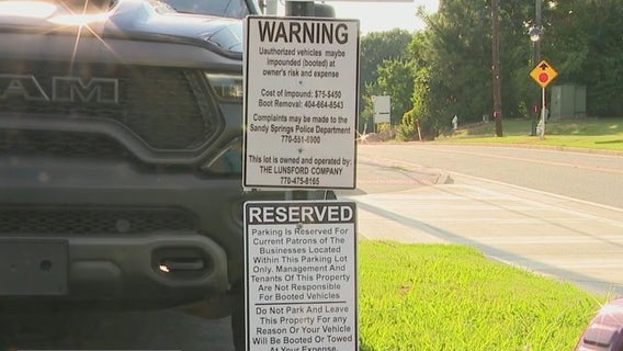 Sandy Springs enlarging no parking signs
