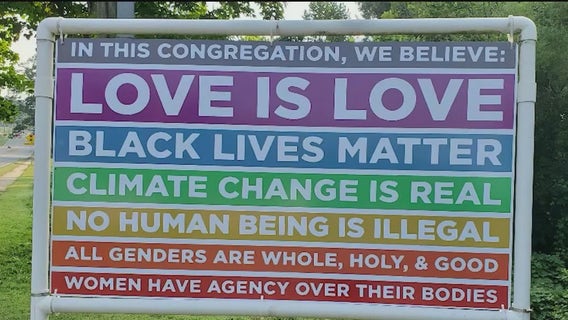 Marietta church's inclusivity sign stolen twice, sparking community concerns