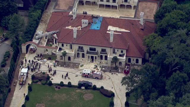 Fire at mansion in Buckhead on West Paces Ferry Road