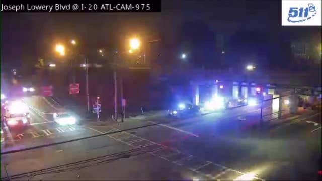 Fulton County police officer involved in crash along I-20 near Joseph E. Lowery Boulevard