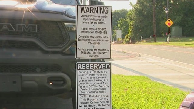 Sandy Springs enlarging no parking signs