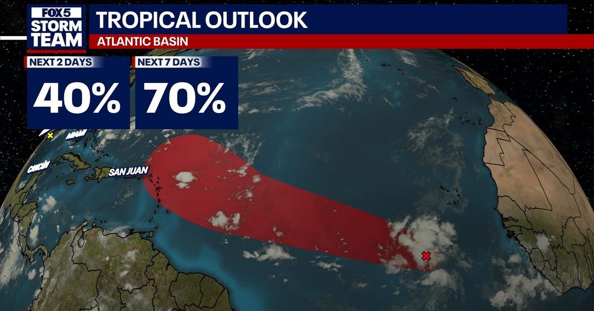 Tropical depression in Atlantic could become next named storm | FOX 5 ...