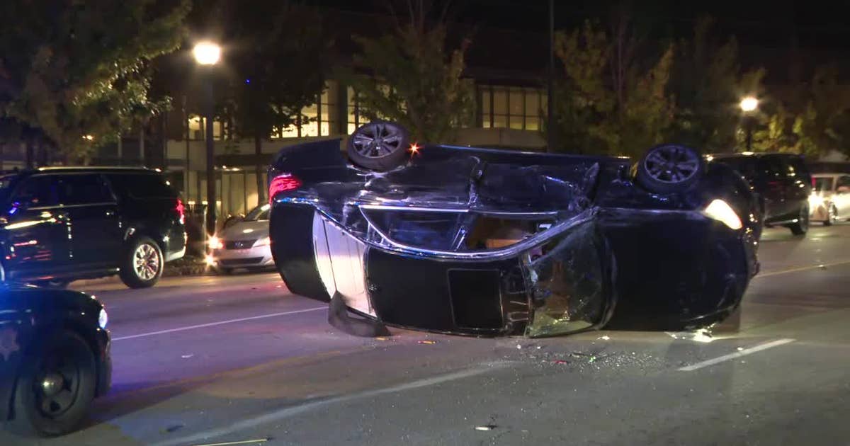 Multi-county high-speed chase ends with car flipping in Buckhead | FOX ...