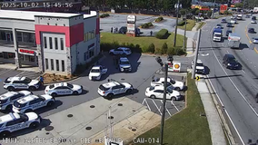 Flashbangs used during felony traffic stop along Peachtree Industrial Blvd.