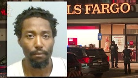 Man arrested after 2 nights of vandalism at Atlanta bank