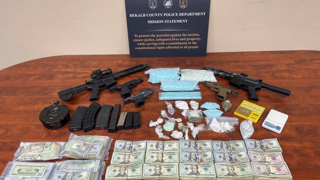 Drugs, cash and 5 guns seized in 9-hour DeKalb County operation