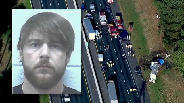 Truck driver charged in fiery crash along I-85 in Jackson County; 8 killed