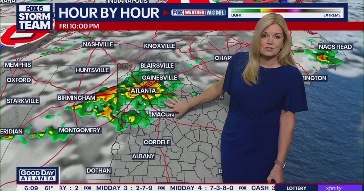 Increasing chances of rain in North Georgia Friday afternoon | FOX 5 ...