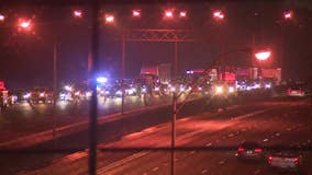 Car hits suspect on interstate after police chase in Clayton County