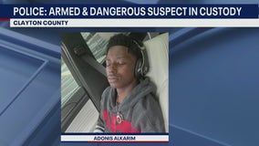 Clayton County police arrest armed and dangerous suspect