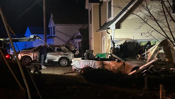 Car crashes into DeKalb County home, 2 injured