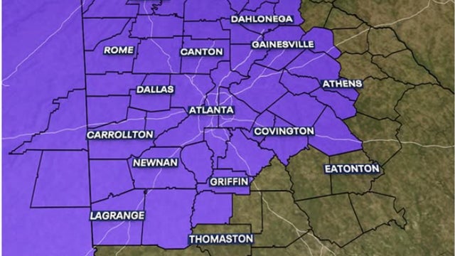 Freeze Warning for North Georgia: Arctic blast brings cold, gusty winds