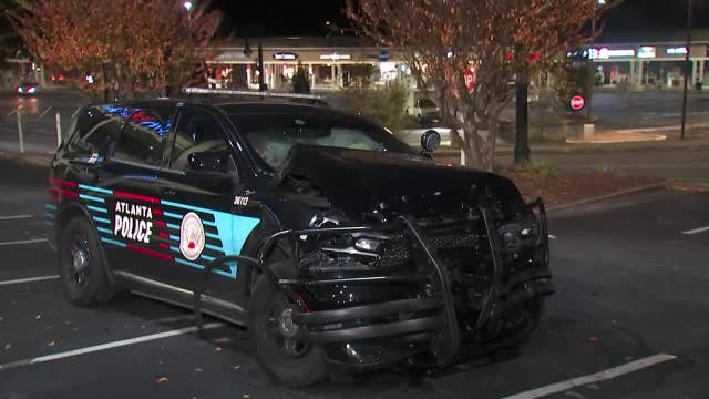 Suspected drunk driver hits Atlanta police car