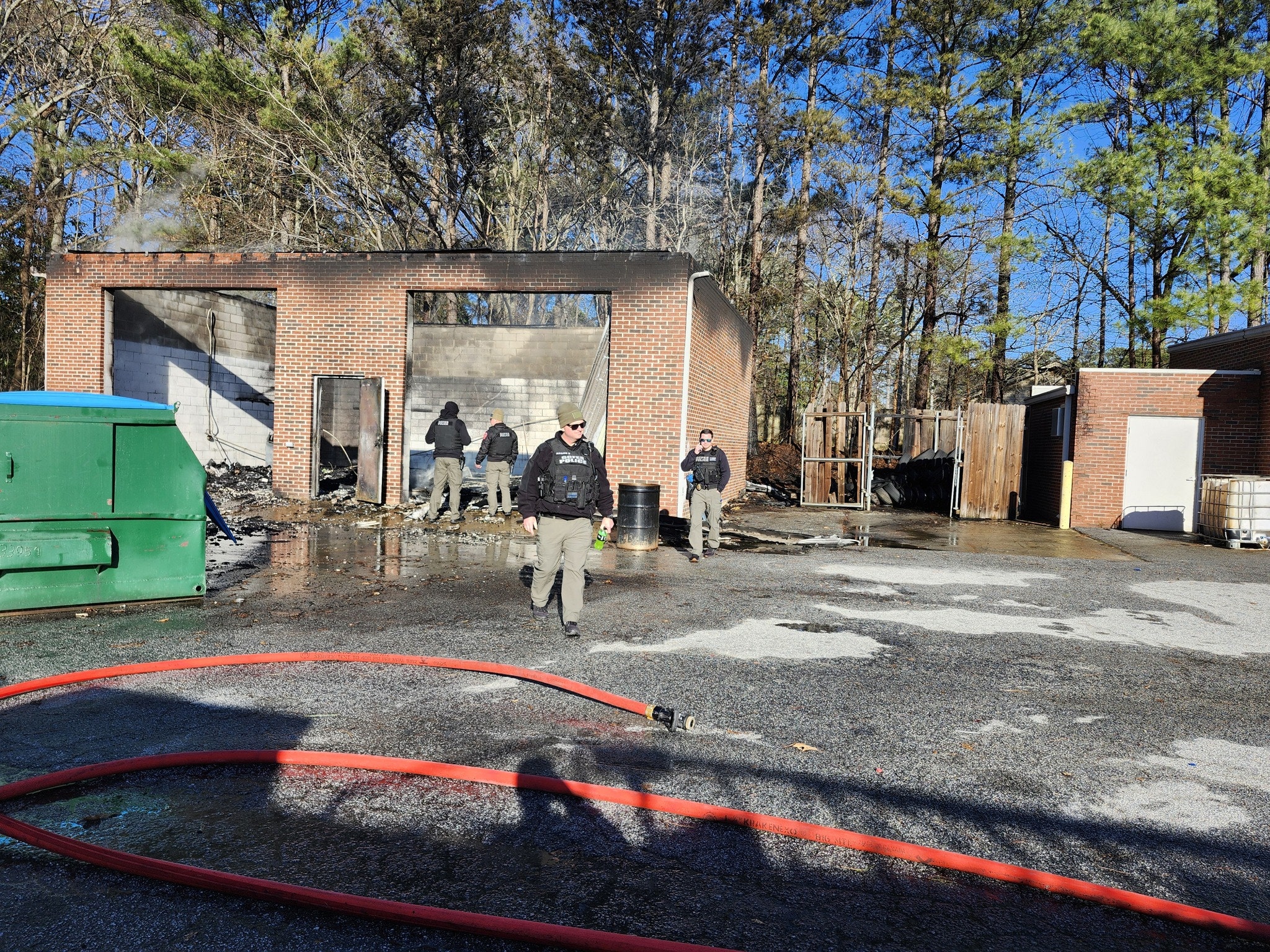 Two arrested after fire at Snellville tire and brake shop