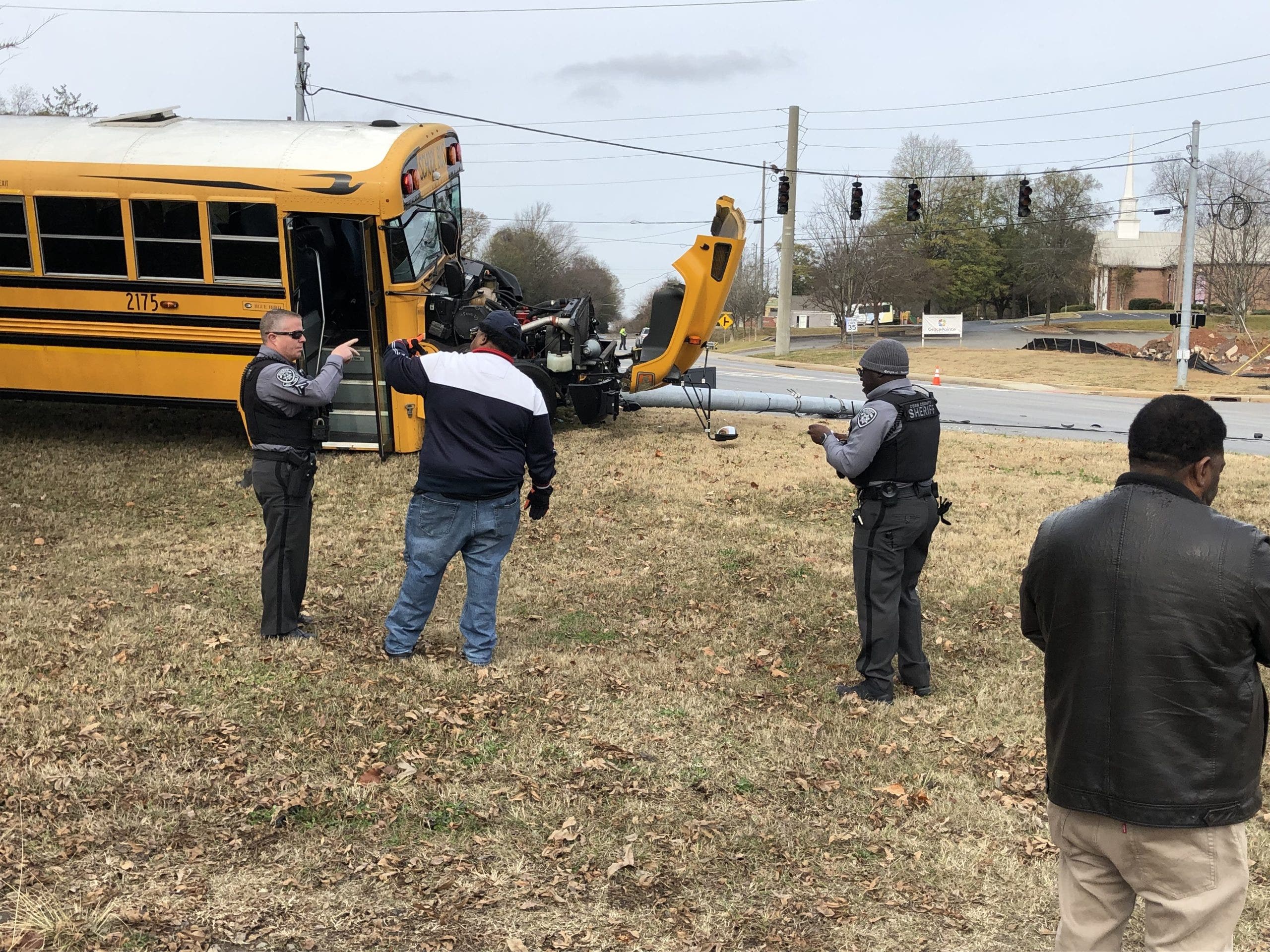 Cobb County training school bus involved in crash