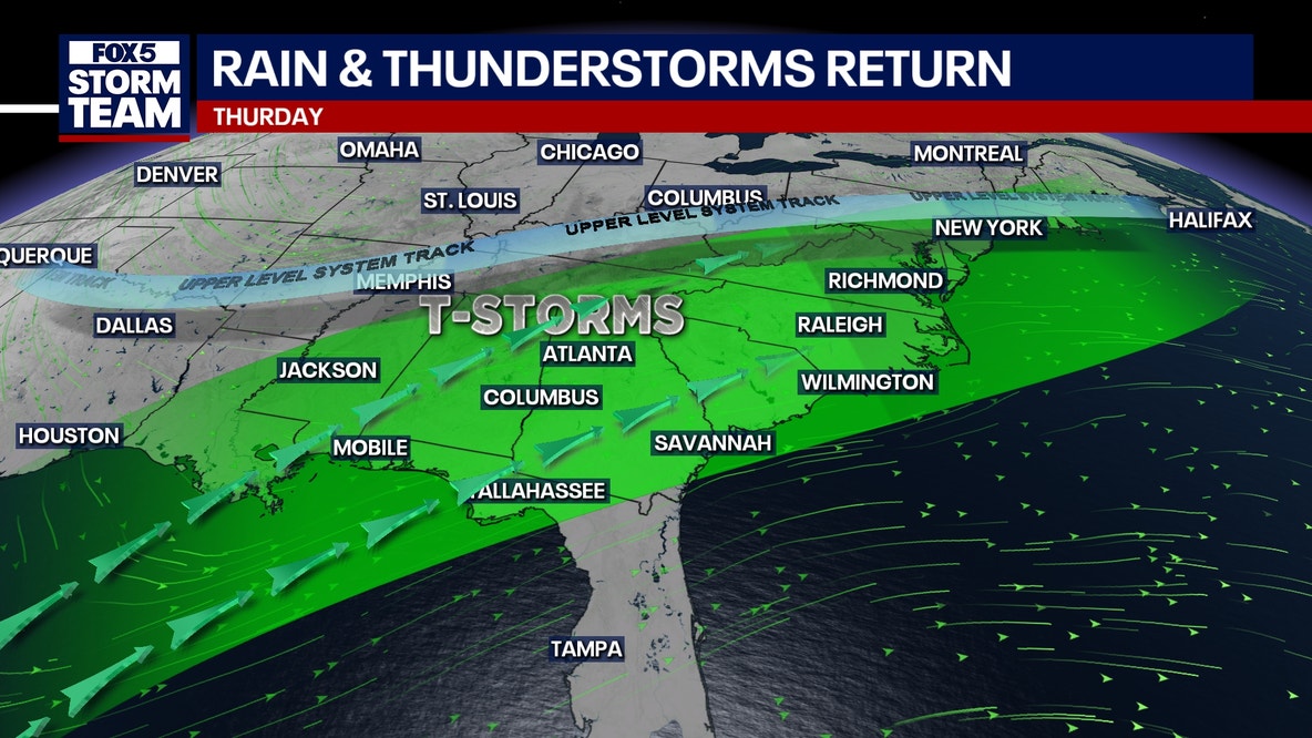 Atlanta to see rain Thursday as Christmas week forecast sharpens