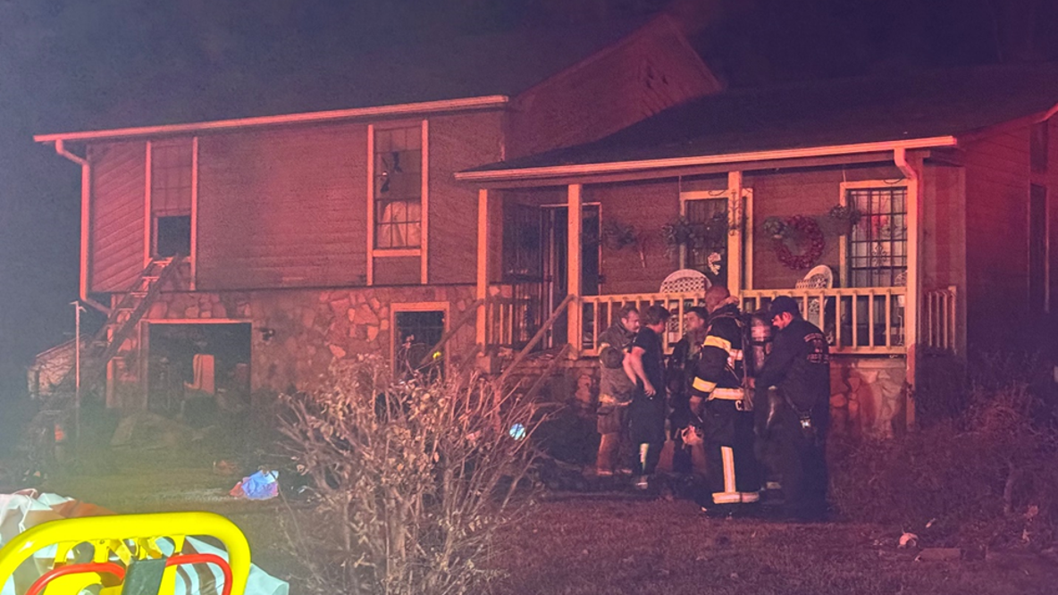 Ellenwood overnight house fire forces family from home