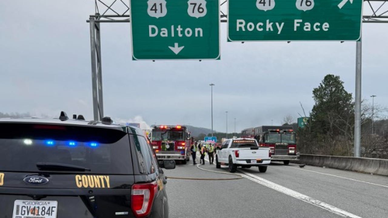 3 killed after wrong-way crash on I-75 near Dalton during chase
