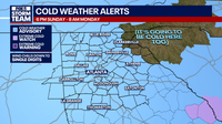 North Georgia under Cold Weather Advisory Sunday into Monday