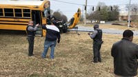 Cobb County training school bus involved in crash