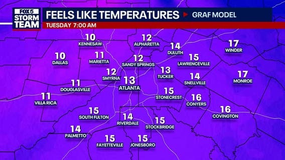 North Georgia weather: Cold front brings rain, plunging temperatures Monday