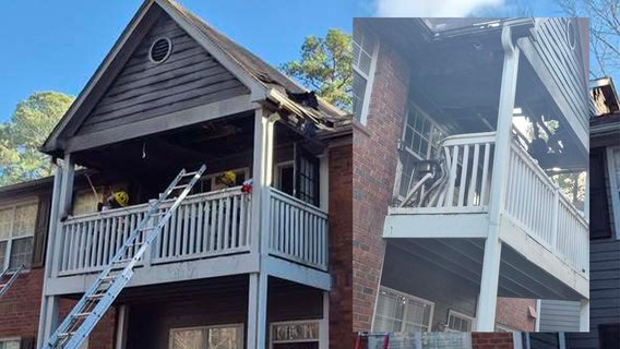 Gwinnett County apartment fire started by porch grilling