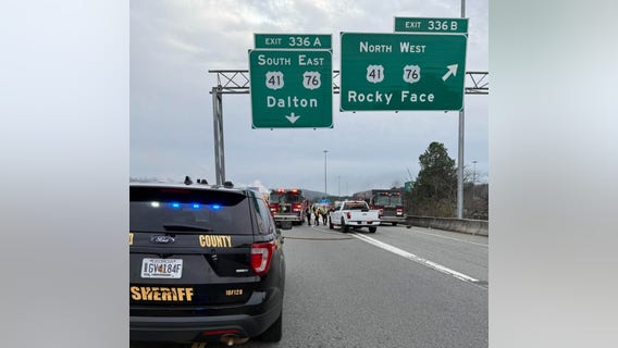 3 killed after wrong-way crash on I-75 near Dalton during chase