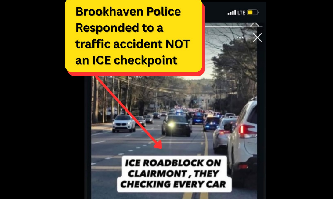Brookhaven Police dispel social media rumors of 'ICE roadblock'
