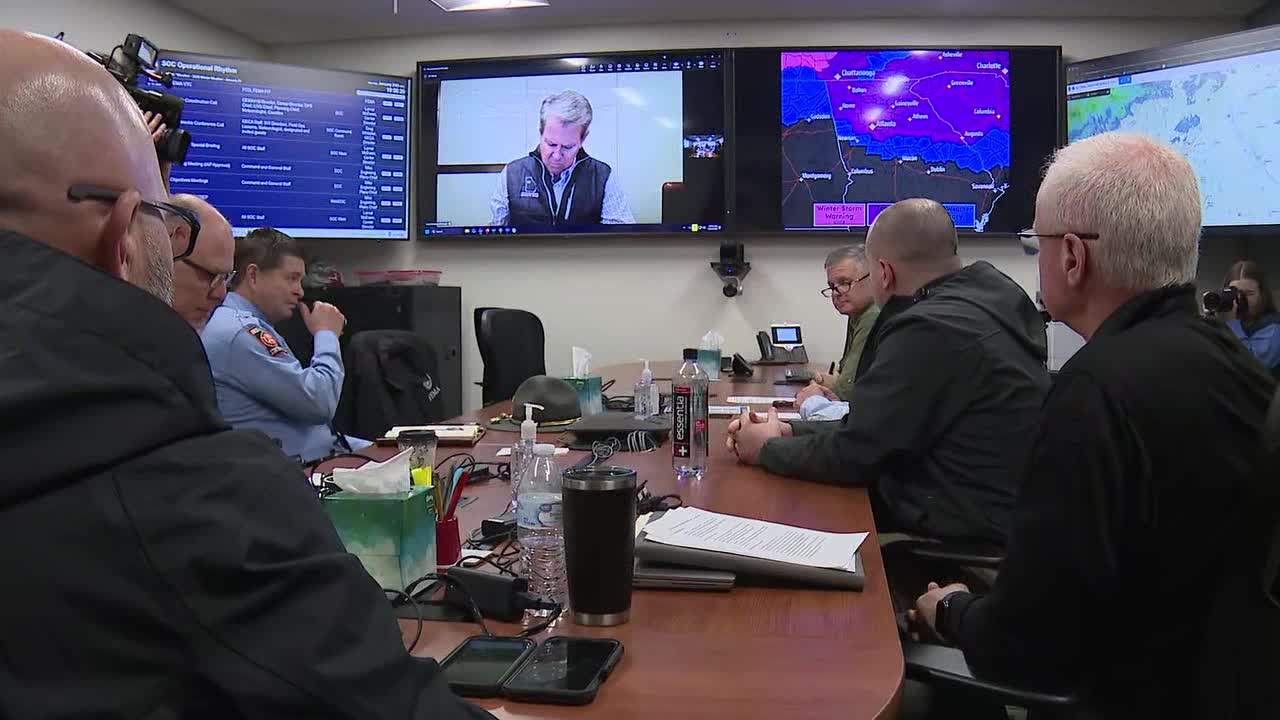 Georgia officials prepare for ice storm, move resources north