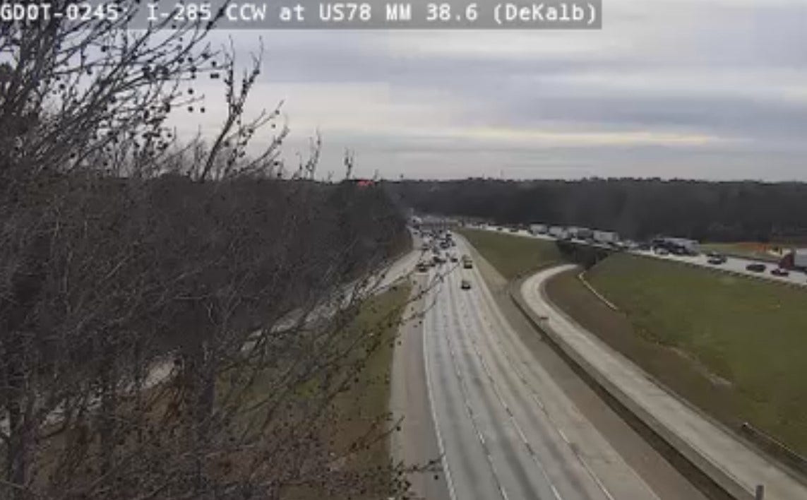Police activity closes I-285NB lanes in DeKalb County