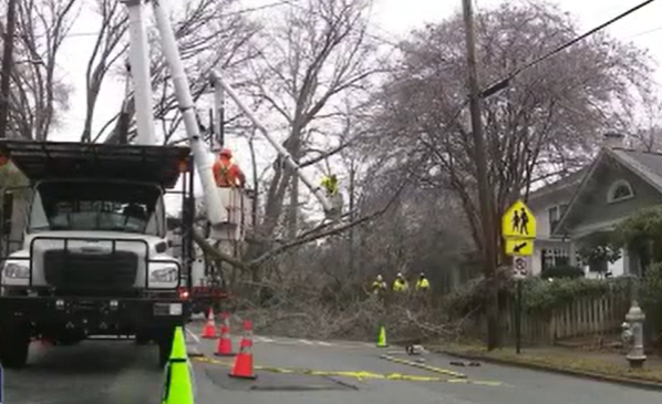 White County officials working to restore power, clear roads
