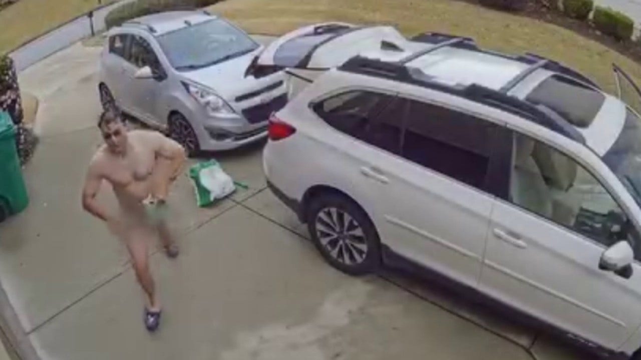 Man in tablecloth arrested for breaking into, stealing cars