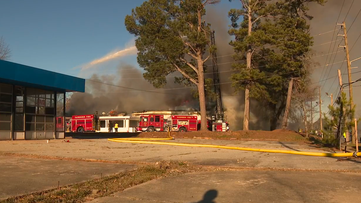 Fire breaks out at Cook Brothers Funeral Directors in Fairburn
