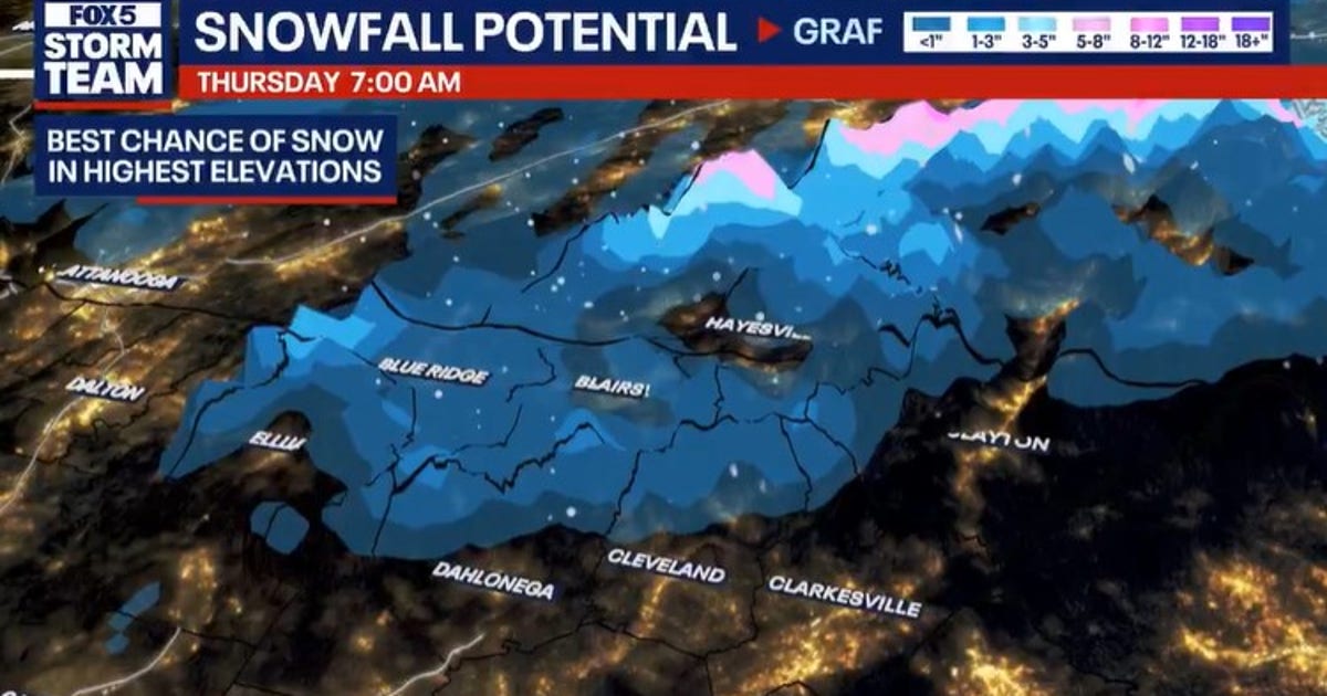 Image for Snow in Georgia: Flurries in far North Georgia, frigid temperatures elsewhere