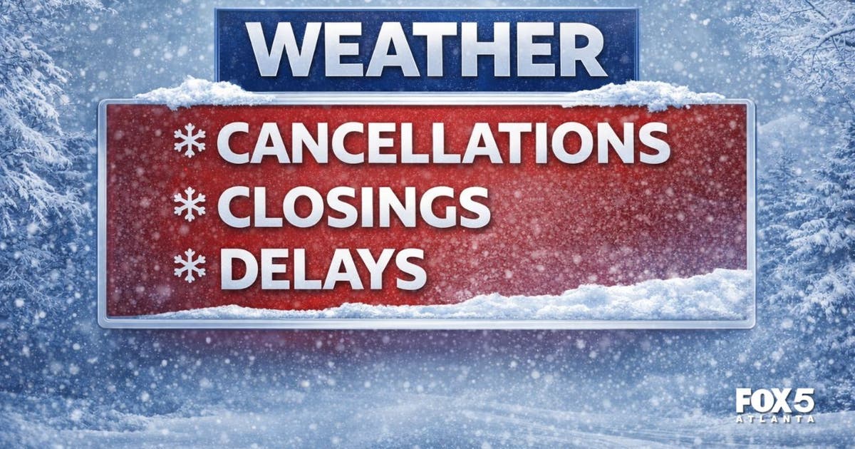 Georgia Winter Storm: Current list of cancelations, closures, changes