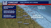 Weekend snow possible in parts of North Georgia