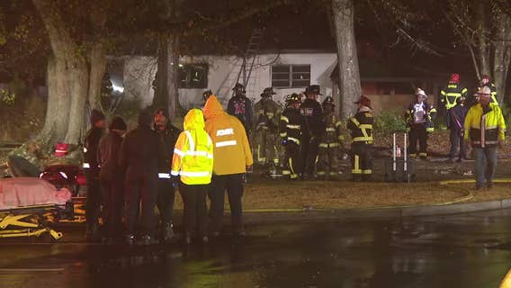 DeKalb firefighters battle massive blaze at abandoned Lithonia home