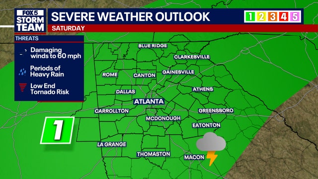 Atlanta weather: Flash flooding, damaging winds could batter North Georgia this weekend