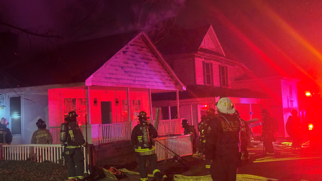 Fire crews battle early morning blaze on Andrew J. Hairston Place