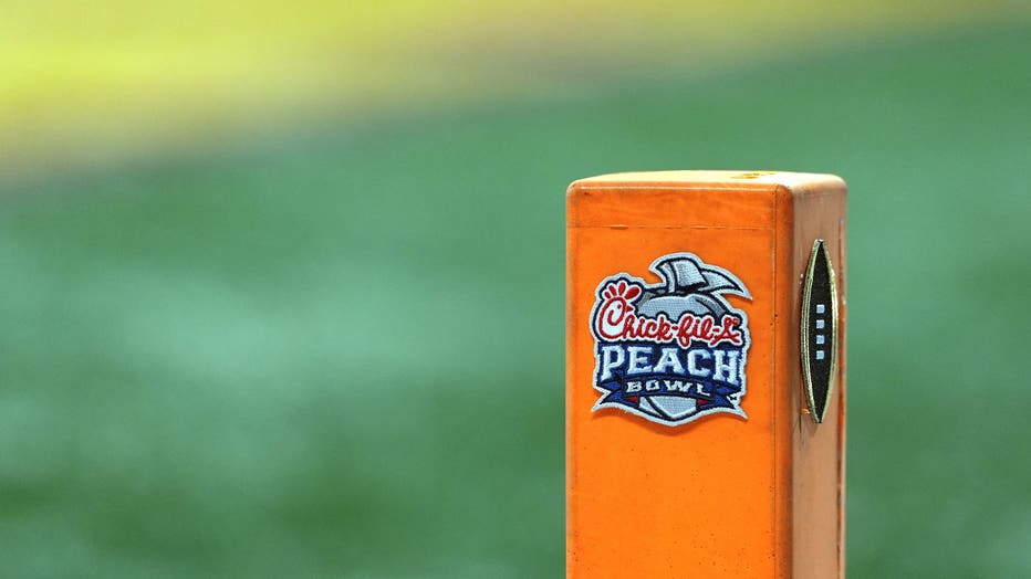 2019-2020 Chick-Fil-A Peach Bowl Patch – LSU Vs Oklahoma – Official NCAA CFP Logo (3.75" X 4") By The Emblem Source