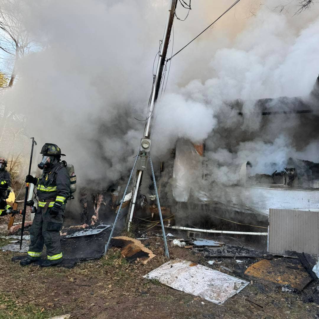 1 hospitalized, dog dies in Cherokee County house fire